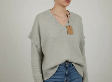 pull and bear kurtki zimowe: PULL&BEAR, Sweter damski, rozmiar M — 6