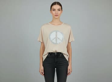 koszulki bez rękawów damskie sixth june: T-shirt damski, rozmiar L — 1