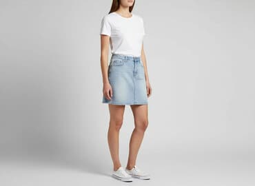 spódniczko spodenki jeans: Spódnica damska, rozmiar M — 6