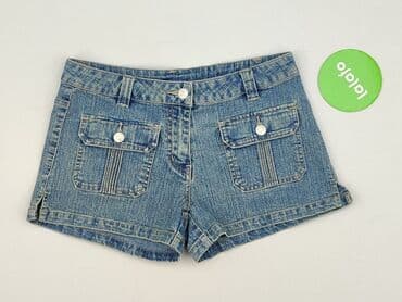 jeansy plus size wysoki stan: Denim, Szorty damskie, rozmiar S — 2