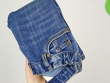 klapki pepco: Spodnie jeansowe, H&M, 9-12 miesięcy, stan - Bardzo dobry — 6