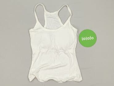 bluzki prążkowane białe: Top damski, rozmiar S — 2