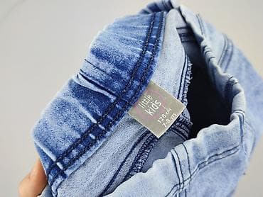 rybaczki jeans: Spodnie jeansowe, Little kids, 8 lat, 128, stan - Bardzo dobry — 4