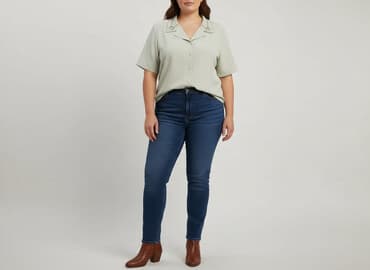 koszula damska z ozdobnym kołnierzykiem: Сорочка жіноча, розмір 4XL — 1