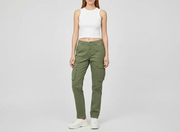 bershka spodnie damskie cargo: Bershka, Spodnie cargo damskie, rozmiar XS — 7
