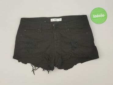 krótkie czarne skórzane spodenki: Szorty damskie, rozmiar M — 3