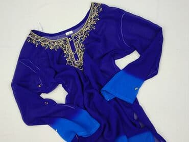 niebieska satynowa sukienka zara: Women's blouse, size L (EU 40) — 1