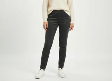 wegańskie buty zimowe: Spodnie materiałowe damskie, rozmiar S — 6