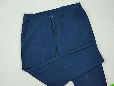 pull and bear bomberka: Spodnie męskie LIVERGY, granatowe - Materiał: 97% bawełna, 3% elastan — 1