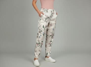 hello kitty spodnie shein: Shein, Material trousers for women, size M — 1