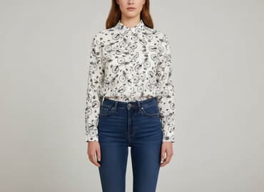 biala koszula i kolarki: Koszula damska, rozmiar S — 1