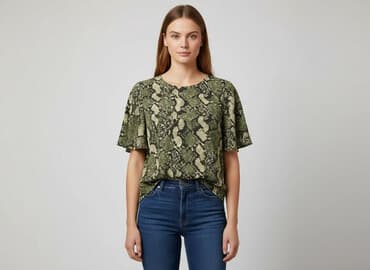 sukienka w wężowy wzór: Bluzka damska, rozmiar M — 6