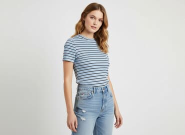 hm t shirt damski basic: H&M Divided, T-shirt damski, rozmiar M — 1
