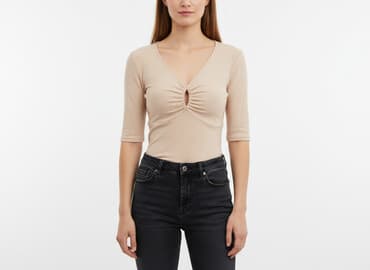 mohito bluzka z dekoltem v: Mohito, Women's blouse, size S — 1