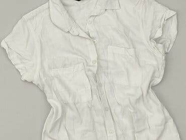 biała koszula z kołnierzykiem damska: House, Сорочка жіноча, розмір L — 1