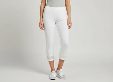 legginsy bawełniane damskie 3 4: Legginsy Krótkie damskie, rozmiar S — 1