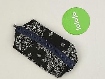 bag: Czarna kosmetyczka/etui w bandanowy wzór - Materiał: lekka tkanina — 2