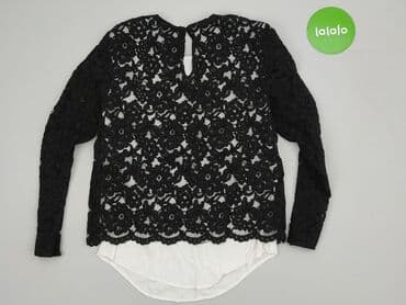 czarne bluzki z koronką: Bluzka damska, rozmiar XS — 3