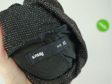 czarna sukienka z długim rękawem sinsay: Sinsay, Sukienka damska, rozmiar XS — 5