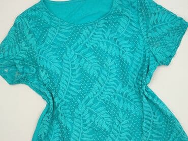 bluzka pod marynarkę plus size: T-shirt damski, rozmiar XL — 1