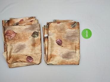 remont za darmo: Zasłony panelowe w odcieniach beżu i brązu z motywem liści - Komplet — 3