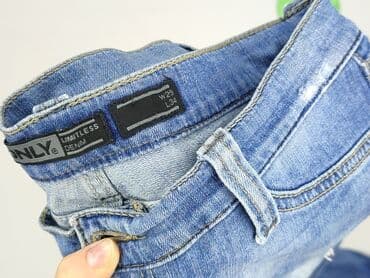 legginsy woskowane wysoki stan: ONLY, Jeansy damskie, rozmiar M — 4