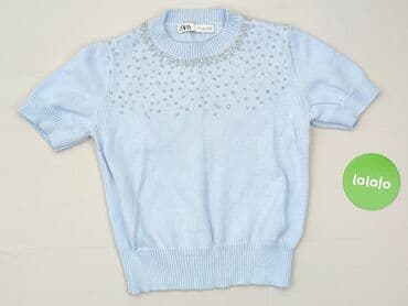 zara koszulka z prążkowanej dzianiny: Zara, Sweter damski, rozmiar S — 2