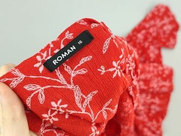 czerwone krótkie sukienki na wesele: Roman, Sukienka damska, rozmiar XL — 5