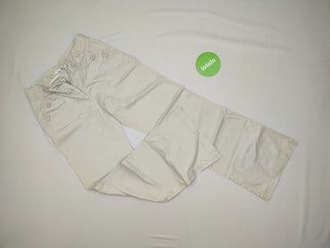 spodnie z szerokimi nogawkami h m: H&M, Material trousers for women, size S — 2