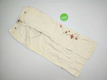 kremowe jeansy damskie: Spodnie materiałowe damskie, rozmiar S — 2