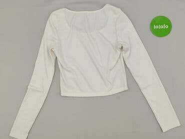 biala bluzka z dlugim rekawem: Bluzka damska, rozmiar S — 3