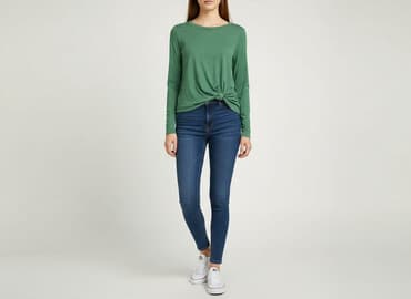 zielone eleganckie bluzki: Bluzka damska, rozmiar S — 7