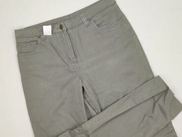 baggy grey jeans: Spodnie materiałowe damskie, rozmiar L — 1