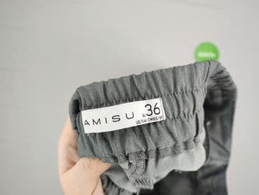 srebrne legginsy: Amisu, Spodnie materiałowe damskie, S — 4