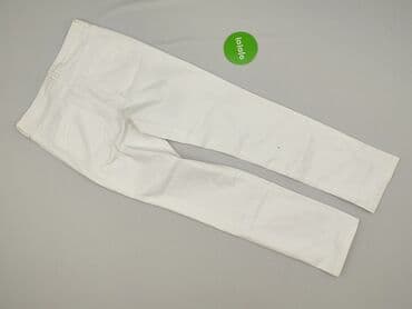 biale szerokie jeansy: Marks & Spencer, Jeansy damskie, rozmiar M — 4