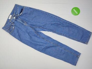 czarne szerokie jeansy: Terranova, Jeansy damskie, rozmiar M — 2