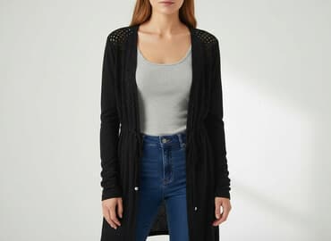 długi żakiet do sukienki: Kardigan damski, rozmiar S — 6