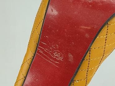 kapcie auta: Czółenka na wysokim obcasie z platformą – damskie - Model: klasyczne — 6