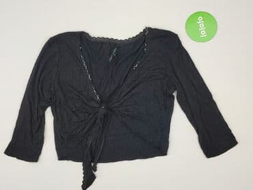 czarne bluzki dekolt v: David Emanuel, Bluzka damska, rozmiar M — 2