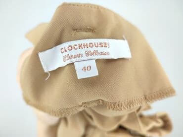 spodnie w krowie laty: Clockhouse, Spodnie materiałowe damskie, L — 4