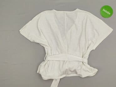 białe bluzki wiązane w pasie: Bluzka damska, rozmiar L — 3