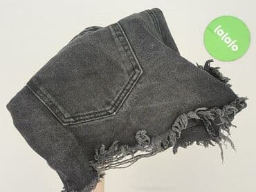 krótkie spodenki z wysokim stanem jeansowe: Szorty damskie, rozmiar S — 5