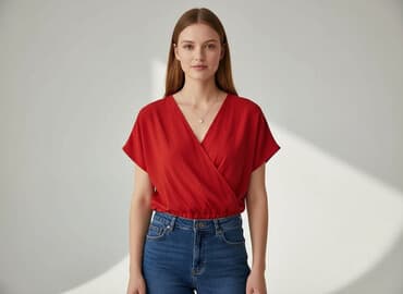 damska bluzka krzyżówka: Bluzka damska, rozmiar L — 6