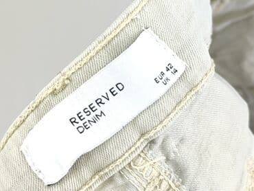 szare krótkie spodenki: Denim, Szorty damskie, rozmiar L — 4