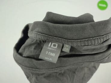 czarna koszulka ze zlotym nadrukiem: Identity, Koszulka dla mężczyzn, XL — 5