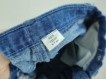 chabrowe sukienki: Spodnie jeansowe, 5-6 lat, 122, stan - Bardzo dobry — 4
