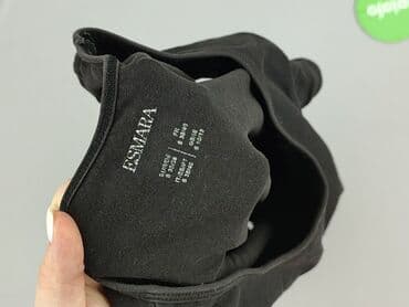 czarne t shirty w serek damskie: Esmara, T-shirt damski, rozmiar M — 4