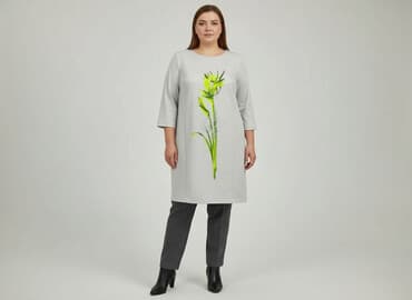 sukienki z nadrukiem: Sukienka damska, rozmiar 3XL — 1