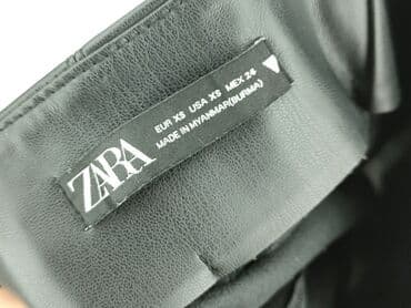 stradivarius spodnie z eko skory: Zara, Spódnica damska, XS — 4