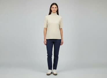 sweter z wiskozy czy dobry: Golf damski, rozmiar S — 8